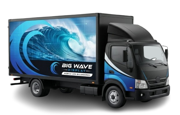 Big Wave Display black mobile LED billboard truck